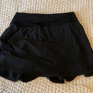 Lululemon Size 0 Black Athletic Skirt